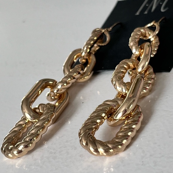 I.N.C. International concepts | Pierced Ear | Chunky Chain | Gold - Picture 3 of 9
